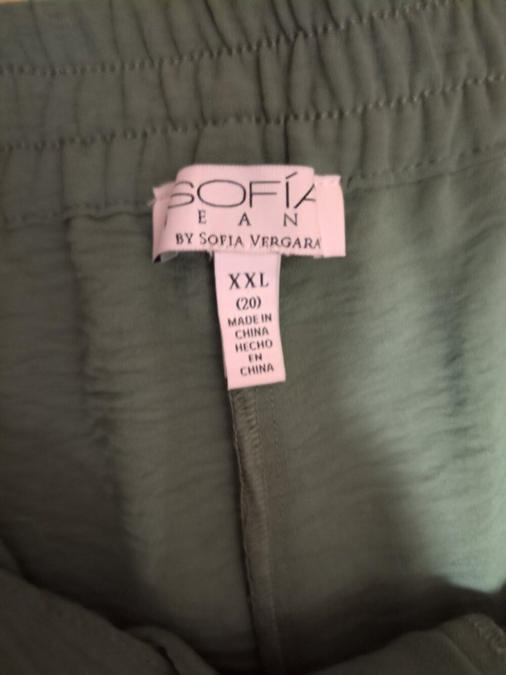 Sofia Jeans by Sofia Vergara Pants Women's XXL (20) Green Tea Utility Cargo NWT - Picture 2 of 11